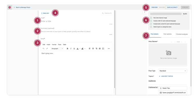 Sparrow Connected - Post Authoring