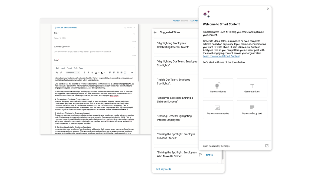 Intro to Smart Content AI